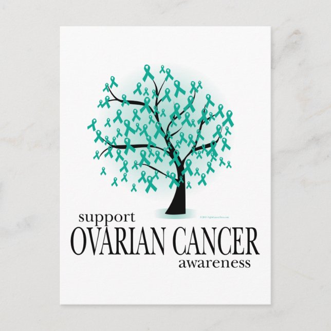 Postal Árbol de cáncer de ovario (Anverso)