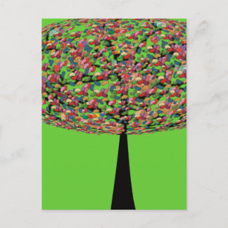 Postal Árbol de caramelos