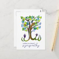 Árbol de Corazón Pésame Simpatía Pérdida PERSONALI
