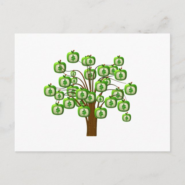 Postal árbol de dinero (Anverso)
