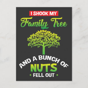Postal Árbol de familia - dicho familiar divertido