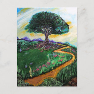 Postal Árbol De Imaginación