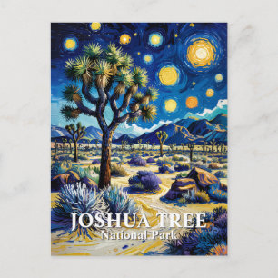 Postal Árbol de Josué personalizado Van Gogh Noche estrel