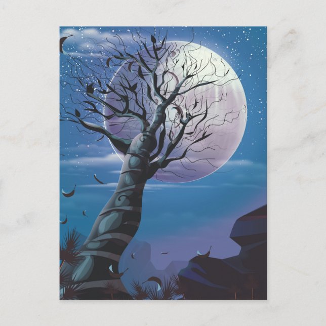 Postal Árbol de la Luna (Anverso)