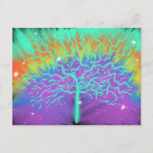 Postal Árbol de la Vida Arte de Alabanza Colorido 6 de en