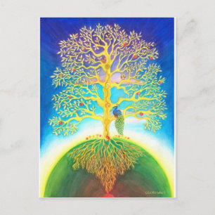 POSTAL ÁRBOL DE LA VIDA INCREÍBLE
