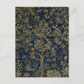 Postal Árbol de la Vida vintage de William Morris