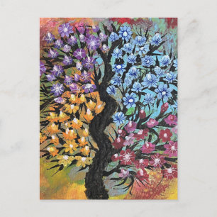 Postal Árbol de las cuatro estaciones