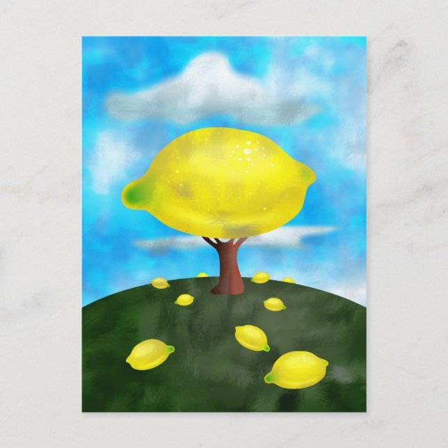 Postal Árbol de limón (Anverso)