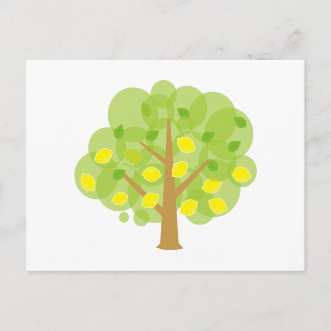 Postal Árbol de limón (Anverso)