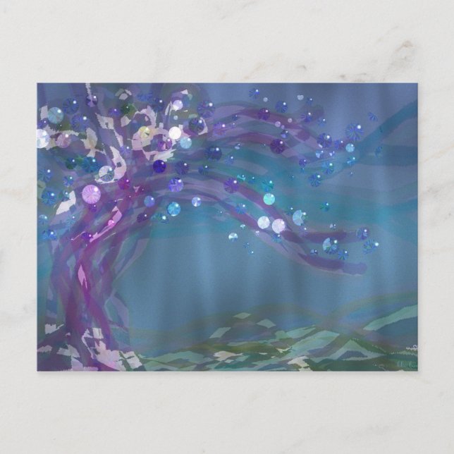 Postal Árbol de lluvia (Anverso)