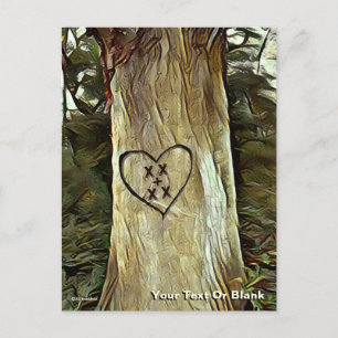 Postal Árbol de los amantes