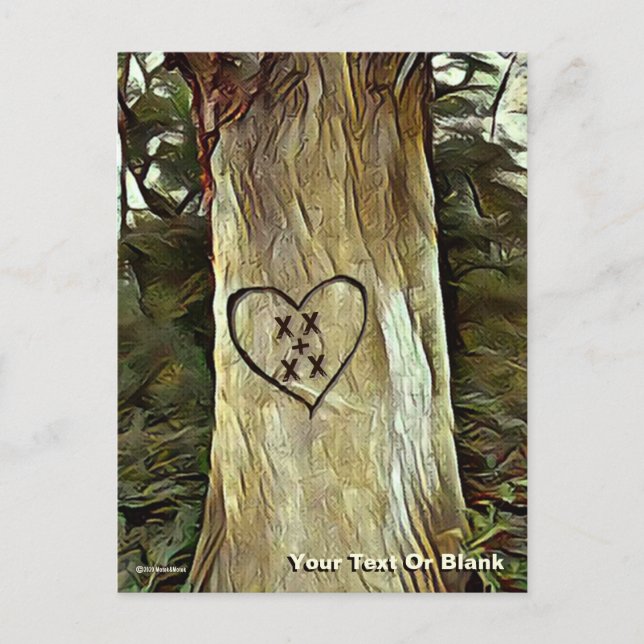 Postal Árbol de los amantes (Anverso)