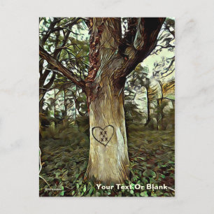 Postal Árbol de los amantes