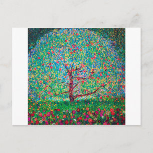 Postal Árbol de manzanas, Gustav Klimt