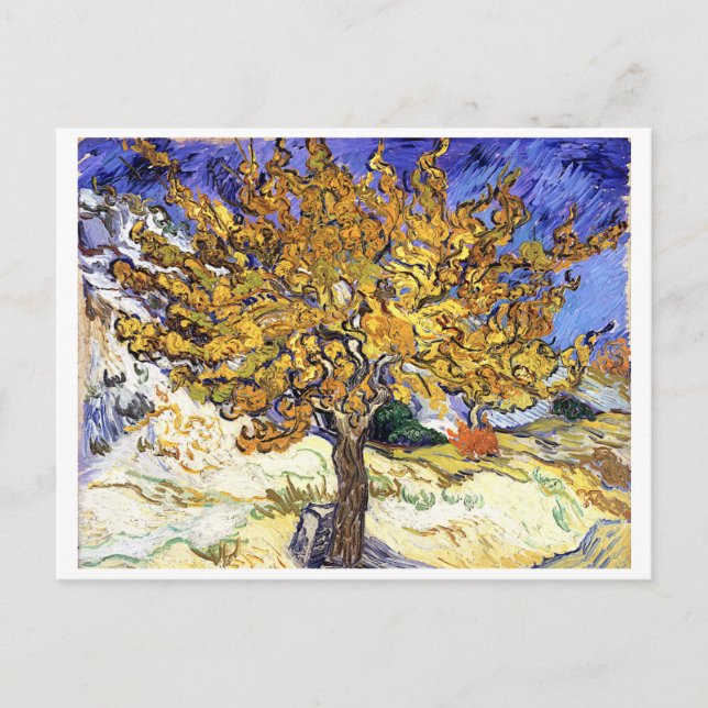 Postal Árbol de mora, Vincent van Gogh (Anverso)