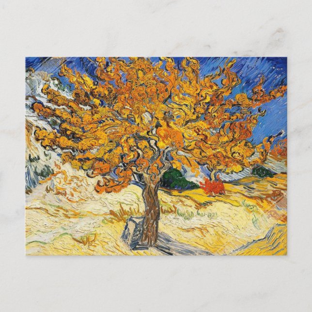 Postal Árbol de moras Vincent van Gogh (Anverso)