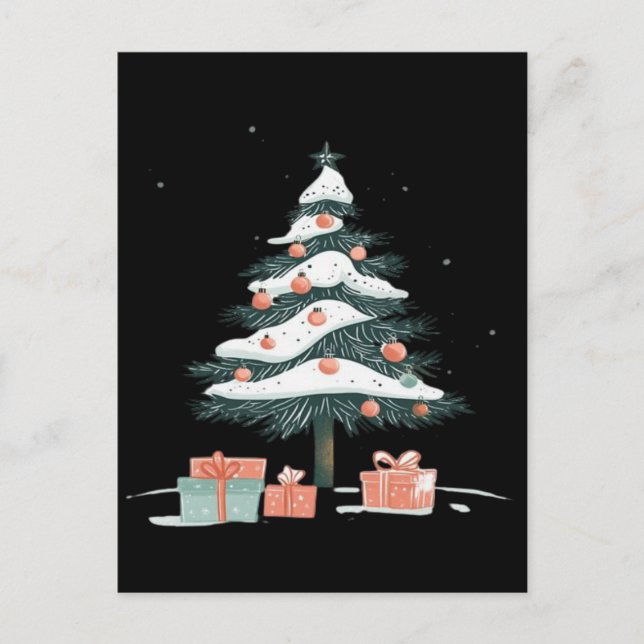 Postal árbol de Navidad (Anverso)