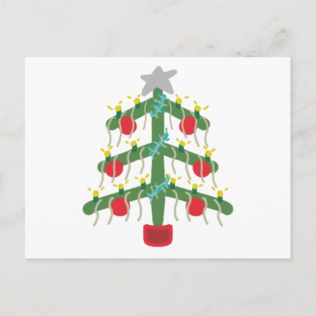 Postal Árbol de Navidad (Anverso)