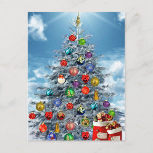 Postal árbol de Navidad