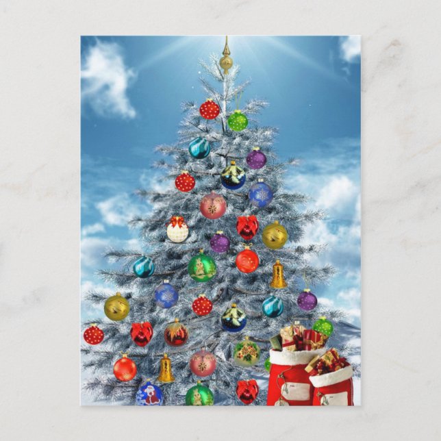 Postal árbol de Navidad (Anverso)