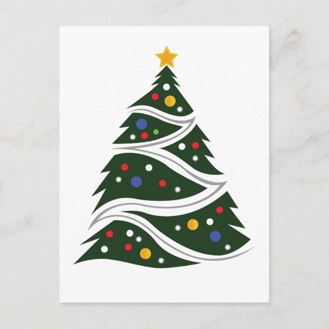 Postal Árbol de Navidad (Anverso)