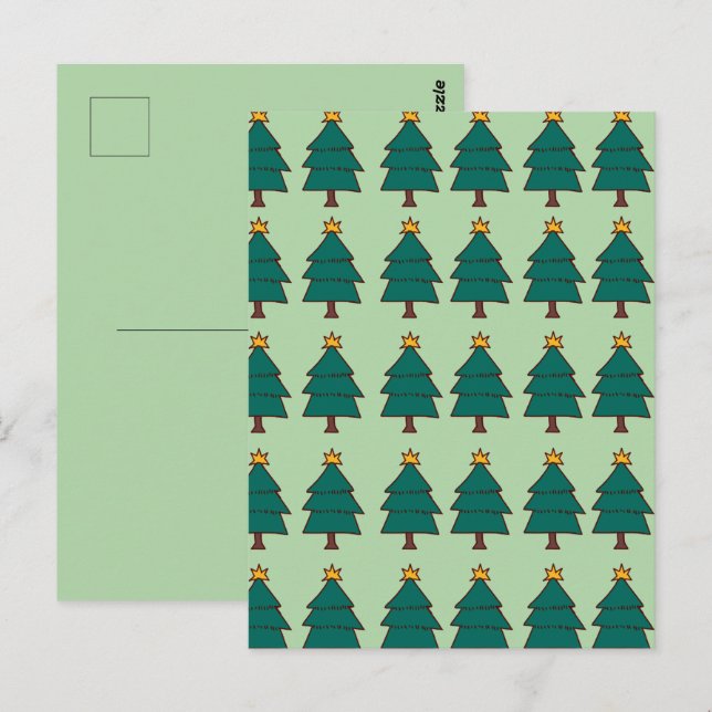 Postal árbol de Navidad (Anverso / Reverso)