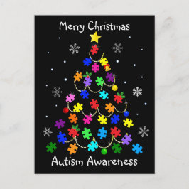 Postal Árbol de Navidad autista