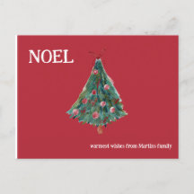 Árbol de navidad de acuarela festiva