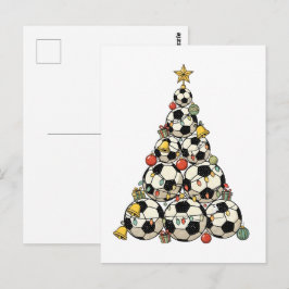 Postal Árbol de Navidad de Fútbol