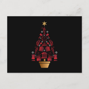 Postal Árbol de Navidad del abogado