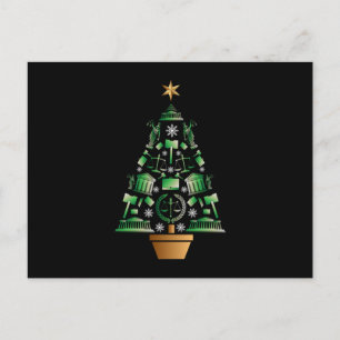 Postal Árbol de Navidad del abogado
