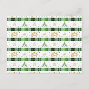 Postal Árbol de Navidad del abogado - Escala de justicia