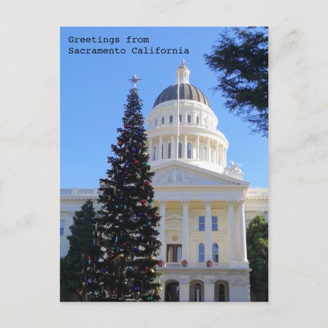 Postal Árbol de Navidad en el Capitolio (Anverso)