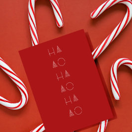 Postal Árbol de Navidad Escandinavo Minimalista Simple Fi