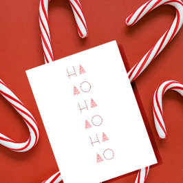 Postal Árbol de Navidad Escandinavo Minimalista Simple Na