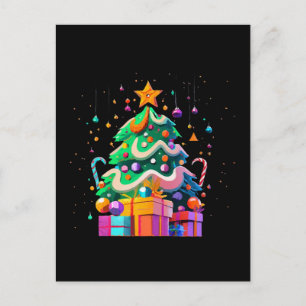 Postal Árbol de Navidad Magia Resplandor