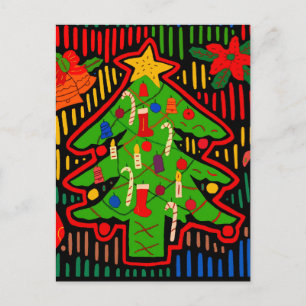 Postal Árbol de Navidad Mola de la Isla de San Blas