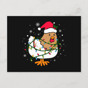 Postal Árbol de Navidad Pollo, Navidades de los amantes d