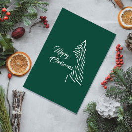 Postal Árbol de Navidad Scandi Minimalista Simple Fiesta