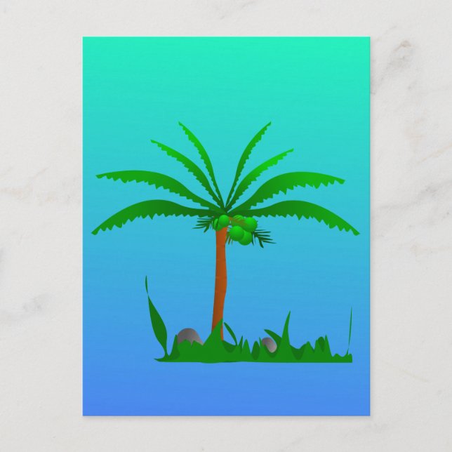 Postal Árbol de palma (Anverso)