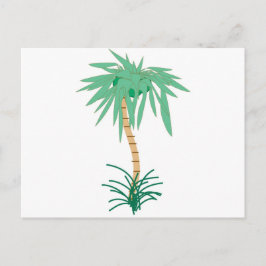 Postal Árbol de palmas personalizado
