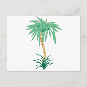 Postal Árbol de palmas personalizado