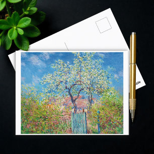 Postal Árbol de pera floreciente, Monet