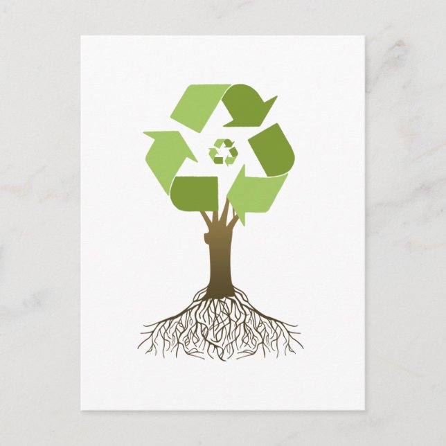 Postal Árbol de reciclaje (Anverso)