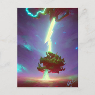 Postal Árbol de relámpagos