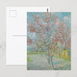 Postal Árbol de turba de flores