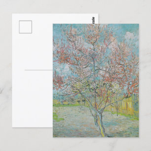 Postal Árbol de turba de flores