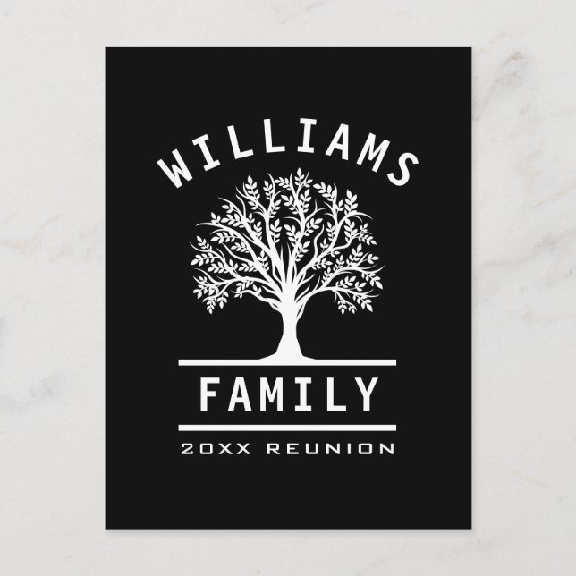 Postal Árbol de viaje de vacaciones de verano de la Reuni (Anverso)