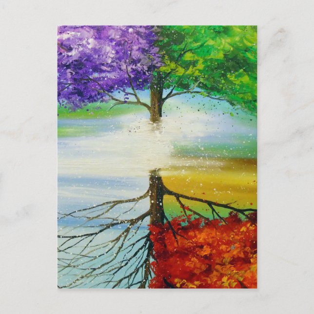 Postal Árbol de vida (Anverso)